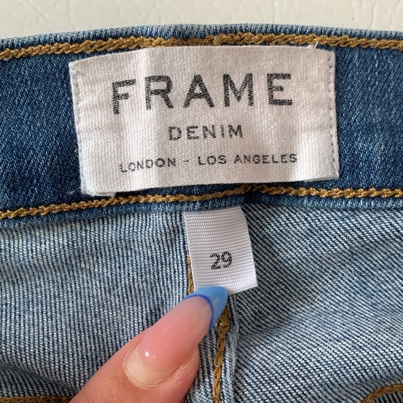 Frame Denim Le Skinny de Jeanne Distressed Jeans size 29 - Picture 4 of 4